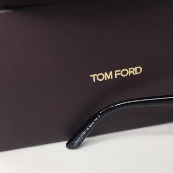 Tom Ford MARSHALL FT 0929 Shiny Black/Grey Brown Shaded 58/16/145 unisex Sunglas - Picture 8 of 9